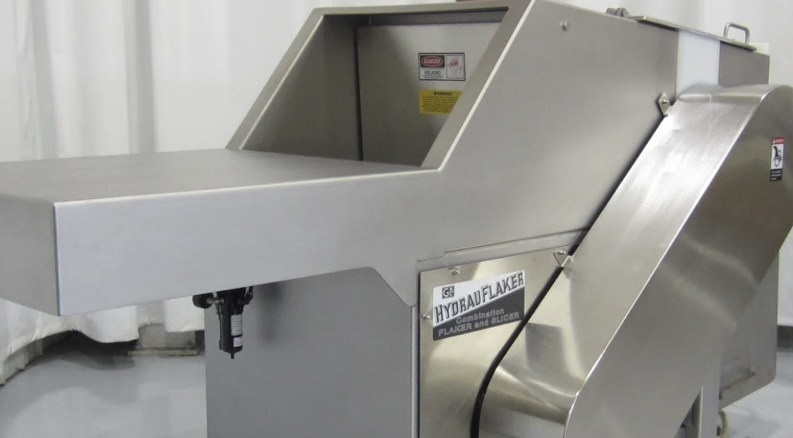 GenMac’s 2501 Hydrauflaker Frozen Meat Cutter